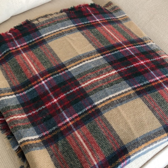 Blanket scarf, plaid - Picture 2 of 2